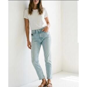MOTHER SUPERIOR The Tomcat Ankle Fray Jeans Saved By The Bell Size 25